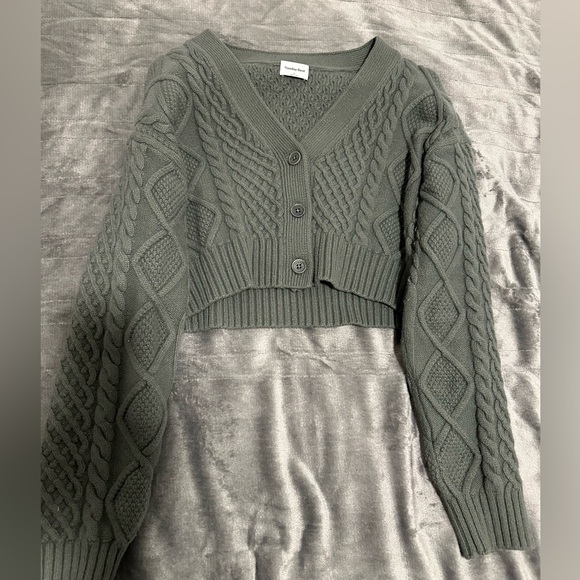 Sunday Best Sweaters - Aritzia Cooper Cardigan in Sagesse